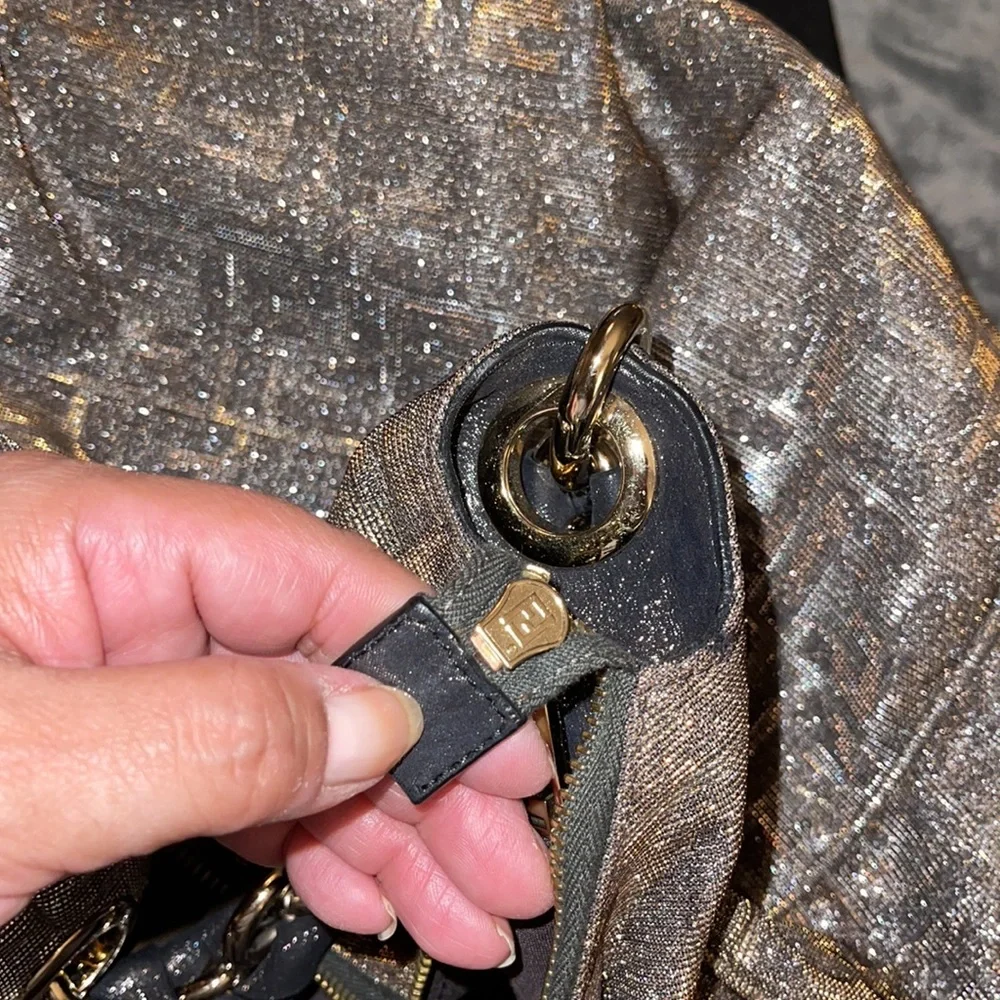 ❌ SOLD❌ FENDI ZUCCA MIA HOBO WITH GLITTER pristine condition *RARE FIND* Gorgeou - Picture 16 of 16